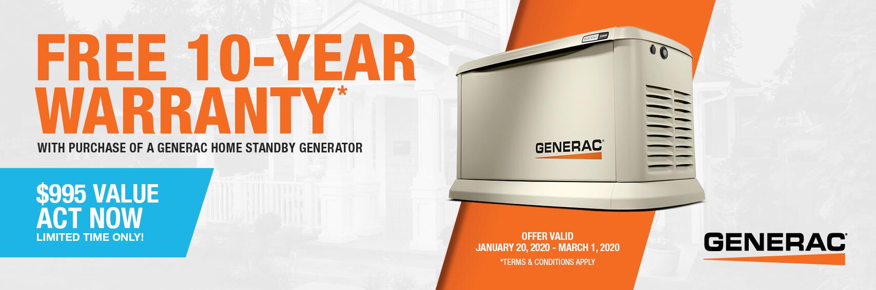 Homestandby Generator Deal | Warranty Offer | Generac Dealer | Freeport, FL